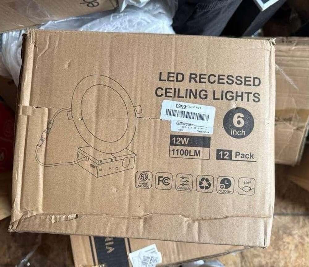 LED Recessed Ceiling Lights 6 Inch 12 Pack 12W 1100LM